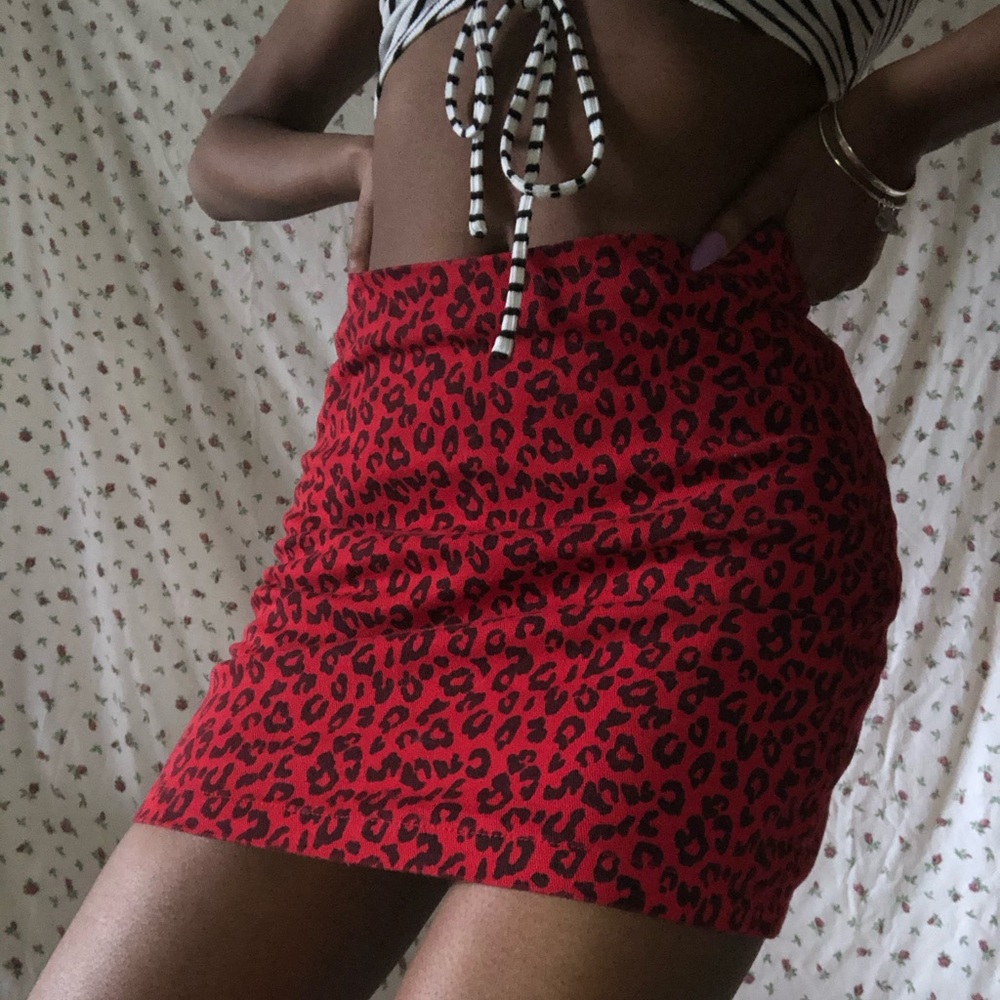 CHEETAH PRINT SKIRT